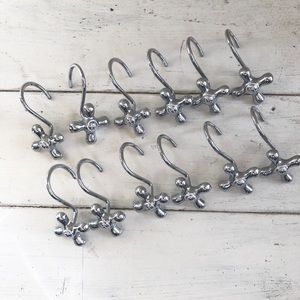 Shower curtain hooks set of 12